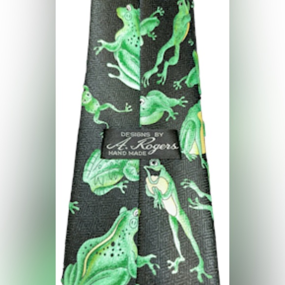🐸FUN FROG TIE! DESIGNS BY A.ROGERS! DRESS UP & HAVE FUN! 🐸 #savethefrogs - Picture 12 of 16